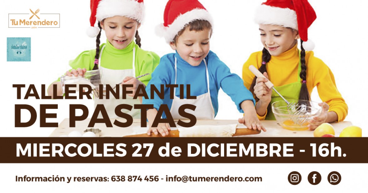 Taller niños galletas y dulces navideños